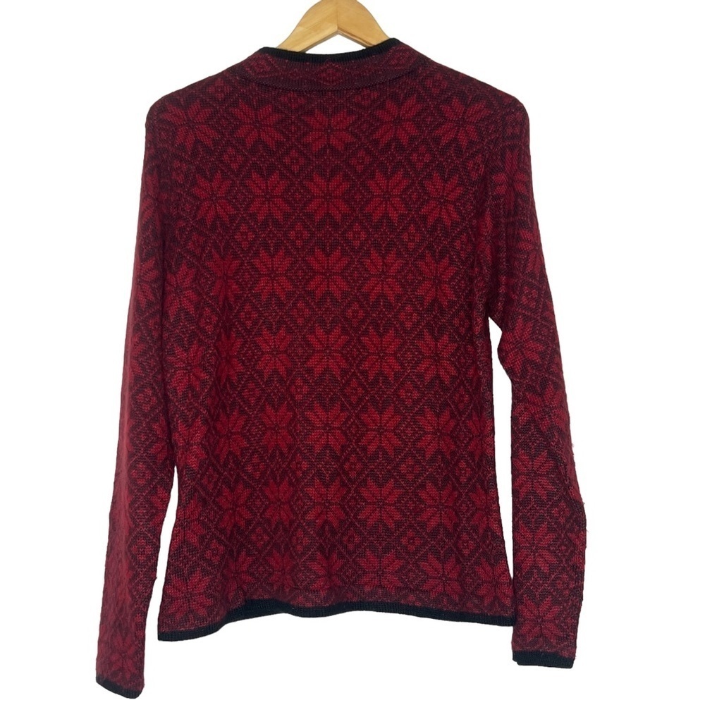 Vintage Alpaca Imports Handmade Knit Cardigan Sweater - Picture 3 of 6